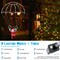 Christmas Decorations Lights Outdoor, 2.8FT Christmas Parachute Lights with Santa Claus, Waterproof 8 Modes Hanging Multicolor Xmas Light - Holiday Decorative Light for Indoor Eave Roof